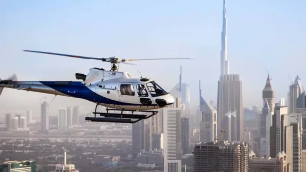 تصویری از بلیط هلیکوپتر گردی در دبی