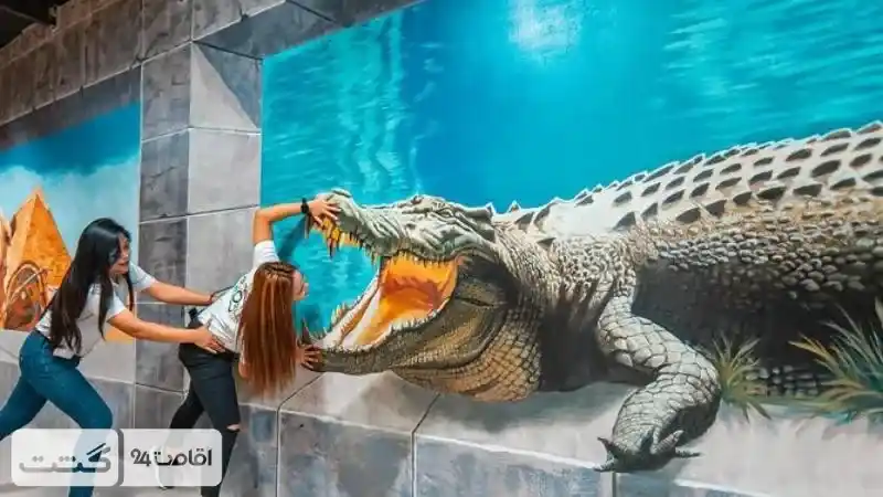 عکاسی های خلاقانه با نقاشی های سه بعدی هولناک در موزه ایلوژن دبی