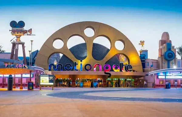 تصویری از بلیط پارک موشن گیت دبی