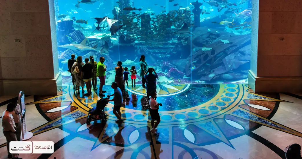 نمایی از ورودی آکواریوم آتلانتیس دبی | بلیط آکواریوم آتلانتیس