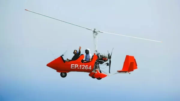 تصویری از بلیط جایروکوپتر کیش