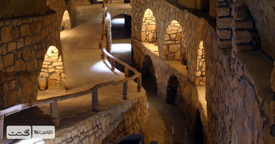 بلیط کاریز کیش؛ قیمت بلیط شهر زیرزمینی کاریز با تخفیف ویژه 2 نمایی از فضای داخلی شهر زیر زمینی کاریز کیش