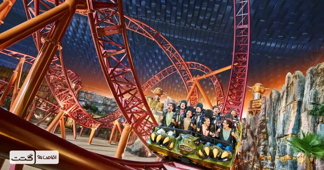 نمایی از پارک آی ام جی دبی که در دسته بندی تفریحات دبی گشت اقامت ۲۴ قرار دارد.